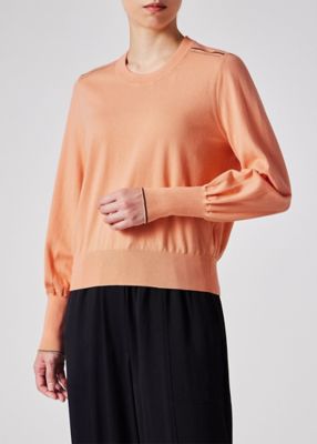 ウィメンズ　”Ｓｉｇｎａｔｕｒｅ　Ｓｔｒｉｐｅ”　アイレット　ニット（１５５２２２ＫＮ１５８）