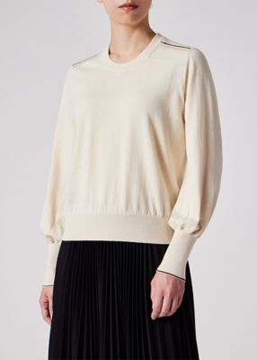 ウィメンズ　”Ｓｉｇｎａｔｕｒｅ　Ｓｔｒｉｐｅ”　アイレット　ニット（１５５２２２ＫＮ１５８）