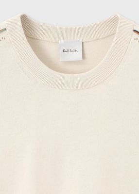 ウィメンズ　”Ｓｉｇｎａｔｕｒｅ　Ｓｔｒｉｐｅ”　アイレット　ニット（１５５２２２ＫＮ１５８）