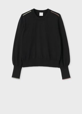 ウィメンズ　”Ｓｉｇｎａｔｕｒｅ　Ｓｔｒｉｐｅ”　アイレット　ニット（１５５２２２ＫＮ１５８）