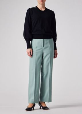 ウィメンズ　”Ｓｉｇｎａｔｕｒｅ　Ｓｔｒｉｐｅ”　アイレット　ニット（１５５２２２ＫＮ１５８）