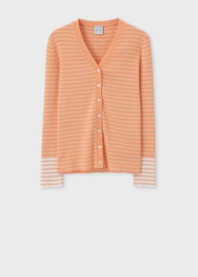 Paul Smith (Women)/ポール・スミス ウィメンズ リブ ボーダー カーディガン(155223518N)
