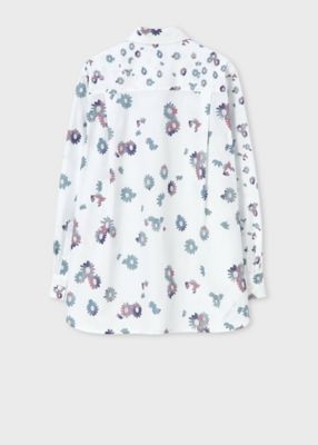 ウィメンズ　”Ｃｈａｍｏｍｉｌｅ　Ｆｌｏｒａｌ”　ミックス　シャツ（１５５３０１３３１Ｂ）