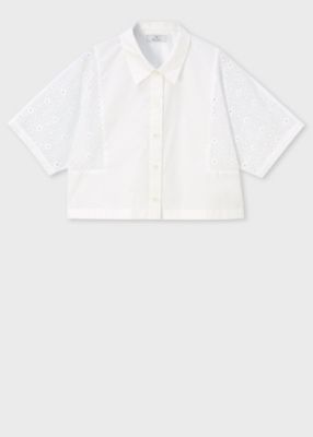 ＜Paul Smith (Women)＞ウィメンズ　コットン　エンブロイダリー　ブラウス（１５５３５４ＳＨ２７６）