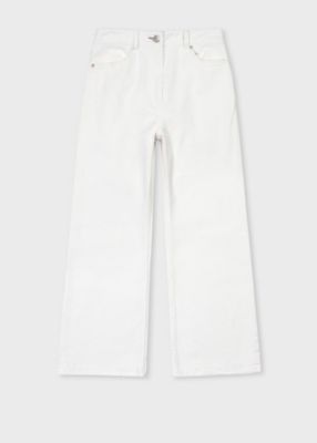 ＜Paul Smith (Women)＞ウィメンズ　ホワイト　デニム　パンツ（１５５３５７３５７Ｔ）