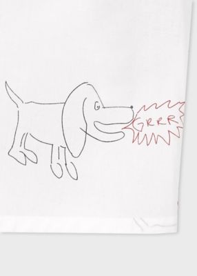 ウィメンズ　Ｄｒａｗｎ　ｂｙ　Ｐａｕｌ　”Ｄｏｇ”　半袖シャツ（１５５３５８ＳＨ２６８ＣＰ）