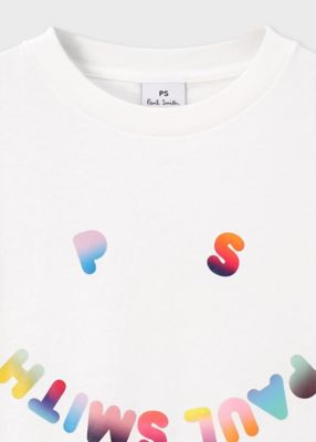 ウィメンズ　”Ｈａｐｐｙ”　グラデーション　ポップ　半袖Ｔシャツ（１５５４００２３２Ｖ）