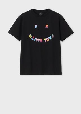 ウィメンズ　”Ｈａｐｐｙ”　グラデーション　ポップ　半袖Ｔシャツ（１５５４００２３２Ｖ）