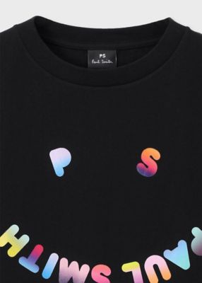 ウィメンズ　”Ｈａｐｐｙ”　グラデーション　ポップ　半袖Ｔシャツ（１５５４００２３２Ｖ）