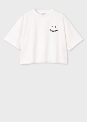 Paul Smith (Women)/ポール・スミス ウィメンズ ”Happy” クロップド 半袖Tシャツ(155406J340S)