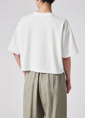 ウィメンズ　”Ｈａｐｐｙ”　クロップド　半袖Ｔシャツ（１５５４０６Ｊ３４０Ｓ）