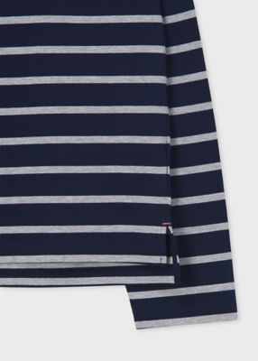 ウィメンズ　リラックス　ボーダー　長袖Ｔシャツ（１５５４１０Ｊ３６８）