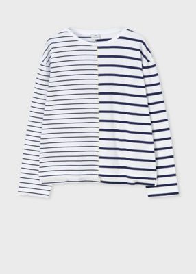 Paul Smith (Women)/ポール・スミス ウィメンズ リラックス ボーダー 長袖Tシャツ(155410J368)