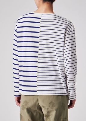 ウィメンズ　リラックス　ボーダー　長袖Ｔシャツ（１５５４１０Ｊ３６８）