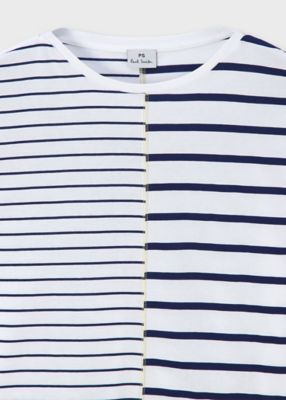 ウィメンズ　リラックス　ボーダー　長袖Ｔシャツ（１５５４１０Ｊ３６８）