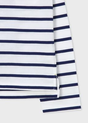 ウィメンズ　リラックス　ボーダー　長袖Ｔシャツ（１５５４１０Ｊ３６８）