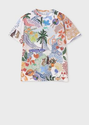 Paul Smith (Women)/ポール・スミス ウィメンズ オールオーバー プリント 半袖Tシャツ(155424232V)