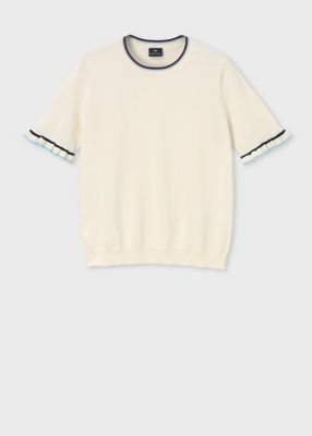 ＜Paul Smith (Women)＞ウィメンズ　フレアスリーブ　半袖ニット（１５５５５０５５３Ｎ）