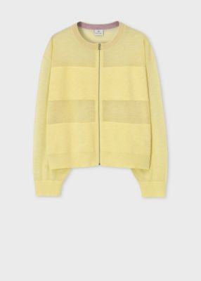 ＜Paul Smith (Women)＞ウィメンズ　シアーボーダー　ジップアップ　カーディガン（１５５５５２ＫＮ３９５）