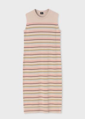 ＜Paul Smith (Women)＞ウィメンズ　マルチボーダー　ニット　ワンピース（１５５５５３５６３Ｎ）