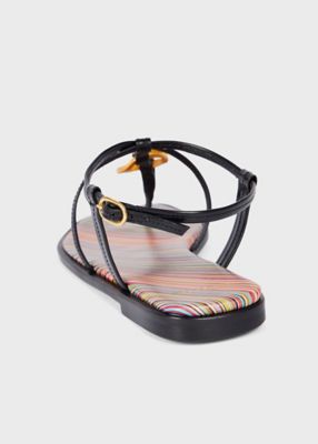 【Paul Smith】ウィメンズ シグネチャーストライプ サンダル ウィメンズ ”Lemmon” ストラップ サンダル