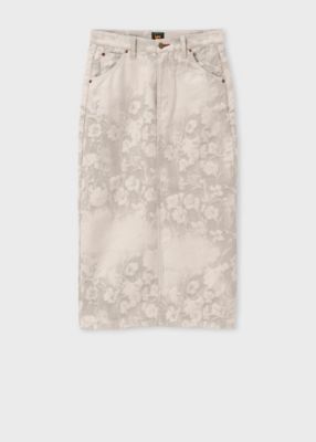 ＜Paul Smith (Women)＞ウィメンズ　Ｐａｕｌ　Ｓｍｉｔｈ　＋　Ｌｅｅ　ジャカード　デニムスカート（１５５９０１ＷＬＢ９２４７）