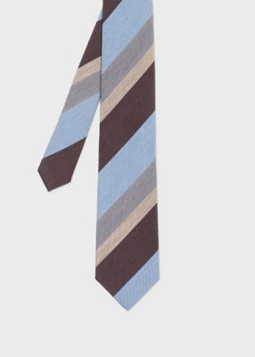 ミックスパネルストライプ タイ（160026552MJ） | Paul