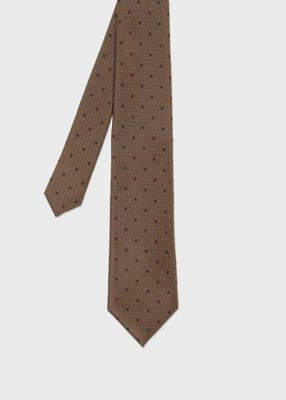 Paul Smith ネクタイ ブラウン　ドット カラードット タイ（160028552MJ） | Paul Smith (Men