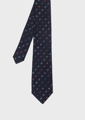 美品 カシミヤ XLポールスミス キルティング ロング ダッフル マルチカラー マルチカラーフローラル タイ（160052552MJ） | Paul Smith