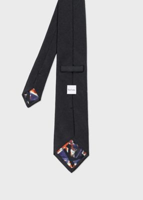 新品☆PAUL SMITH コレクション バード ジャカード ネクタイ 黒 Paul Smith COLLECTION - 新品☆PAUL SMITH コレクション バード ジャ