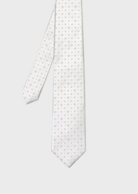 ＜Paul Smith (Men)＞シルバーペイズリー　タイ（１６０１０４５５２ＭＪ）