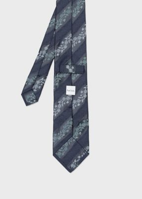 Paul Smithクラシックストライプ タイ(B) ボタニカルストライプ タイ（160144552MT） | Paul Smith
