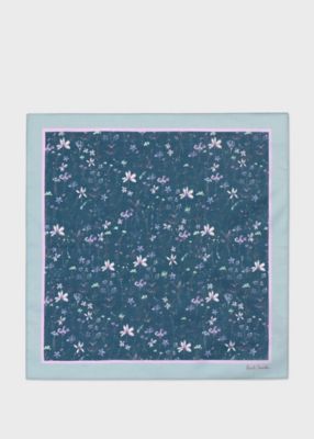 Water Colour Floral” プリントハンカチ