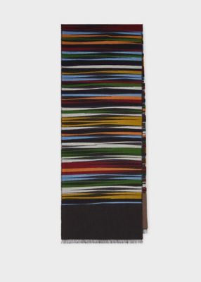 ＜Paul Smith (Men)＞”Ｌａｄｄｅｒ　Ｓｔｒｉｐｅ”　スカーフ（１６０４１１１５０Ｃ）