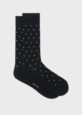 ＜Paul Smith (Men)＞ラメドット　ドレスソックス（１６０６０２ＤＲＯ）