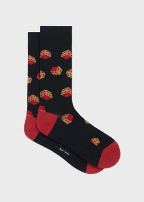 ＜Paul Smith (Men)＞”Ｄｉｃｅ　Ｐａｔｔｅｒｎ”　ソックス（１６０６１７ＣＳ）