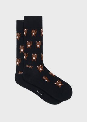 ＜Paul Smith (Men)＞”Ｐｏｐ　Ｃａｔ”　ソックス（１６０６２２ＣＳ）