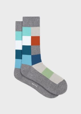 ＜Paul Smith (Men)＞カラーブロック　ソックス（１６０６３５ＣＳ）