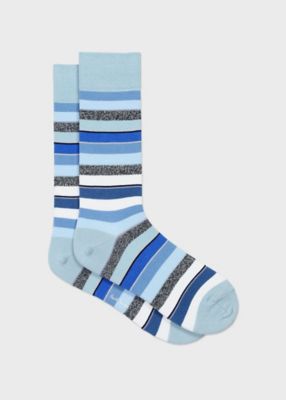 ＜Paul Smith (Men)＞マルチストライプ　ソックス（１６０６３６ＣＳ）