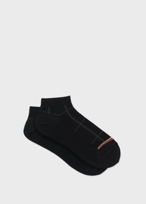 ＜Paul Smith (Men)＞”Ｗ－Ｗｉｎｄｏｗｐａｎｅ”　ショートソックス（１６０６４７ＳＮ）