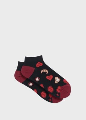 ＜Paul Smith (Men)＞”Ｈｅａｒｔｓ　ａｎｄ　Ｓｔａｒｓ”　ショートソックス（１６０６５０ＳＮ）