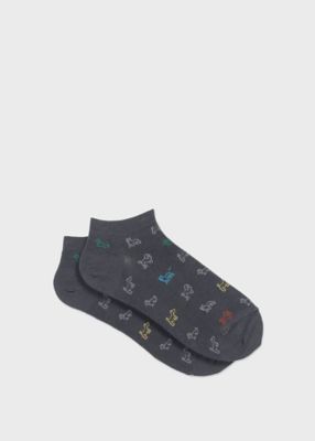 ＜Paul Smith (Men)＞”Ｓｋｅｔｃｈ　Ｄｏｇｓ”　ショートソックス（１６０６５１ＳＮ）