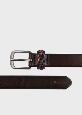 ＜Paul Smith (Men)＞マルチカラーメッシュ　レザーベルト（１６０７０３ＣＭ）