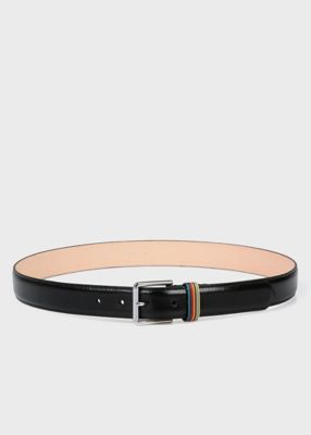 PS Paul Smith カラーポイントレザーベルト　新品 Paul Smith（ポール・スミス） 【訳あり□ストライプ側にキズあり