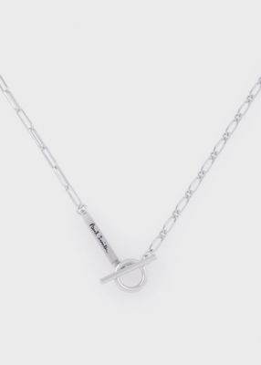 トグルクラスプ ロゴバー ネックレス（160921210） | Paul