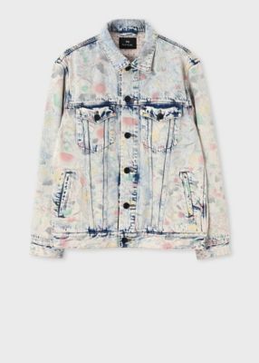 Bleach Denim Floral” デニムジャケット