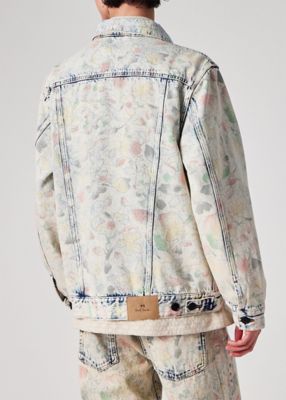Bleach Denim Floral” デニムジャケット