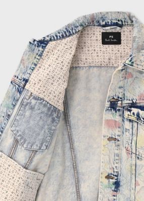 Bleach Denim Floral” デニムジャケット