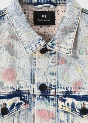 Bleach Denim Floral” デニムジャケット