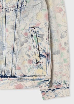 Bleach Denim Floral” デニムジャケット